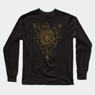 Helm of Awe - Aegishjalmur | Norse Pagan Symbol Long Sleeve T-Shirt